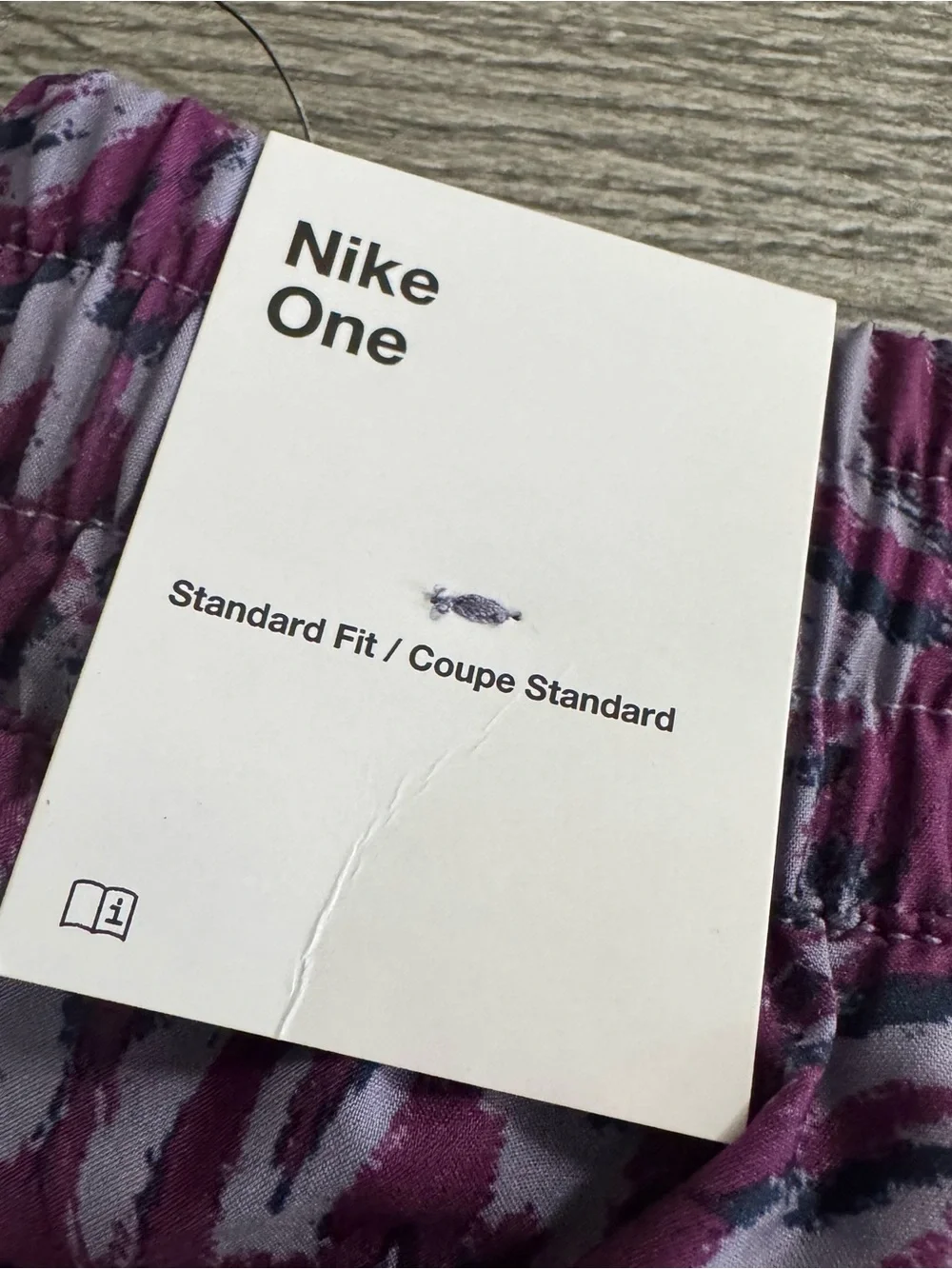 Nike One Kids Girls Woven Shorts Dri-fit Purple Sz L Brief Lined
